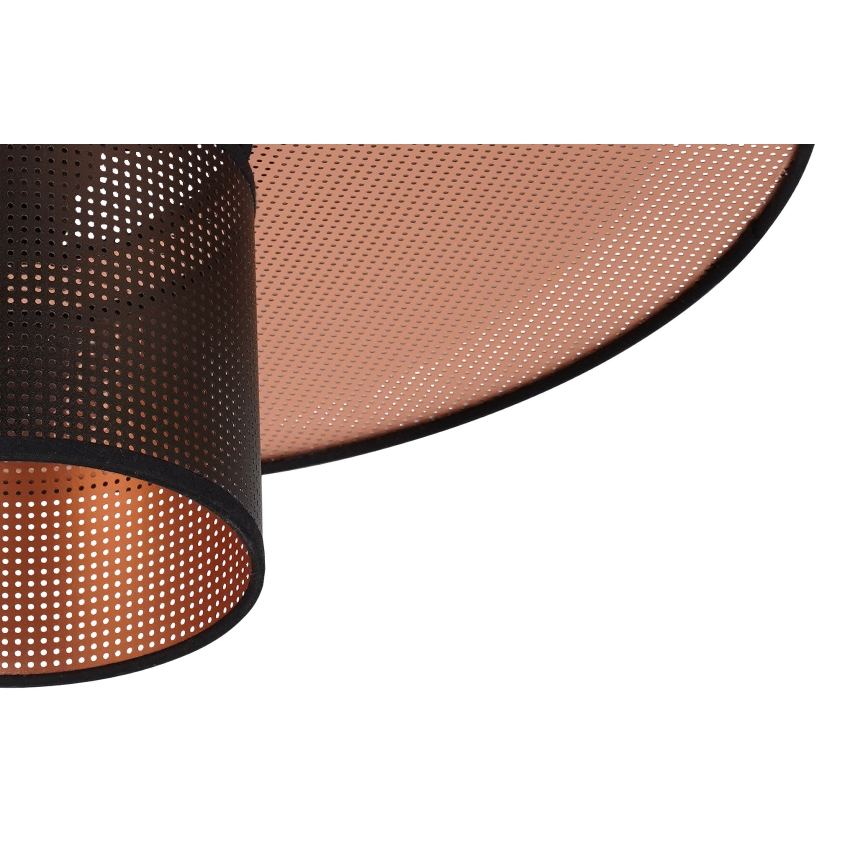 Duolla - Hanglamp aan een koord TOKYO SHINY 1xE27/15W/230V diameter 50 cm zwart/koper