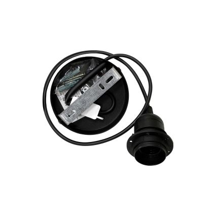 Duolla - Hanglamp aan een koord TOKYO SHINY 1xE27/15W/230V diameter 50 cm zwart/koper