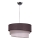 Duolla - Hanglamp aan een koord TRIO 1xE27/40W/230V diameter 45 cm antraciet/grijs/wit