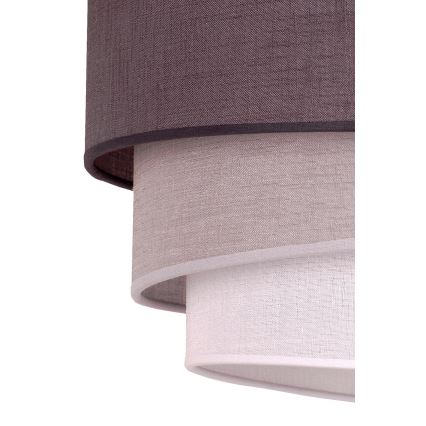 Duolla - Hanglamp aan een koord TRIO 1xE27/40W/230V diameter 45 cm antraciet/grijs/wit