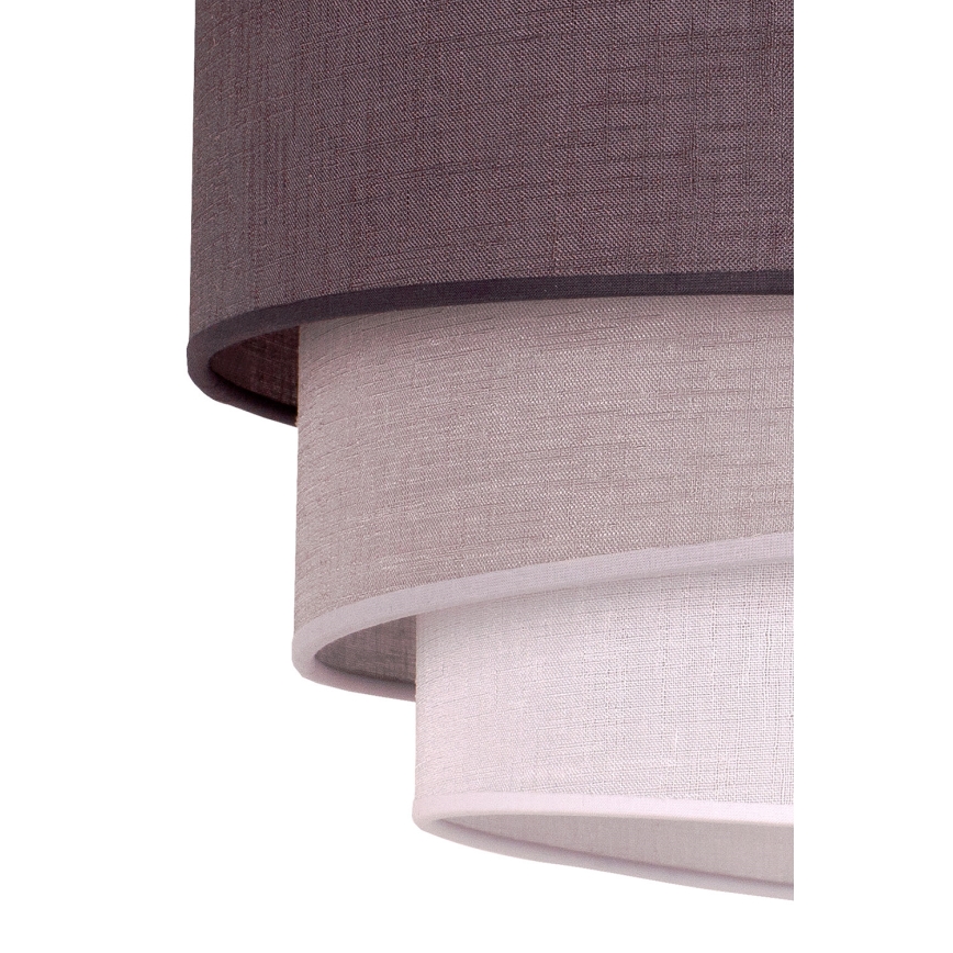 Duolla - Hanglamp aan een koord TRIO 1xE27/40W/230V diameter 45 cm antraciet/grijs/wit
