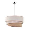 Duolla - Hanglamp aan een koord TRIO 1xE27/40W/230V diameter 45 cm beige/bruin