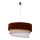 Duolla - Hanglamp aan een koord TRIO 1xE27/40W/230V diameter 45 cm bruin/beige/wit