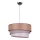 Duolla - Hanglamp aan een koord TRIO 1xE27/40W/230V diameter 45 cm bruin/grijs/zilver