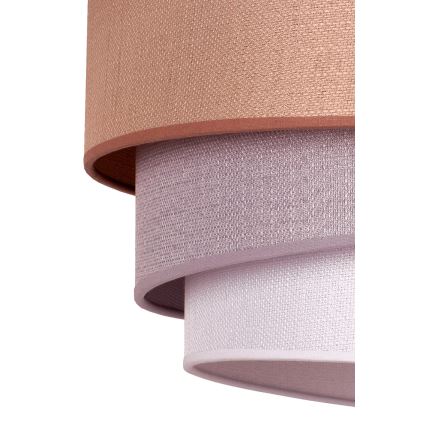Duolla - Hanglamp aan een koord TRIO 1xE27/40W/230V diameter 45 cm bruin/grijs/zilver