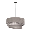 Duolla - Hanglamp aan een koord TRIO 1xE27/40W/230V diameter 45 cm grijs