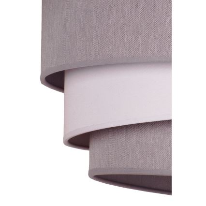 Duolla - Hanglamp aan een koord TRIO 1xE27/40W/230V diameter 45 cm grijs/wit