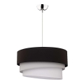 Duolla - Hanglamp aan een koord TRIO 1xE27/40W/230V diameter 45 cm zwart/grijs/wit