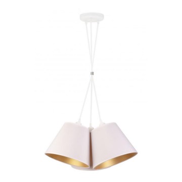 Duolla - Hanglamp aan een koord TWIGGY 3xE27/40W/230V diameter 60 cm wit