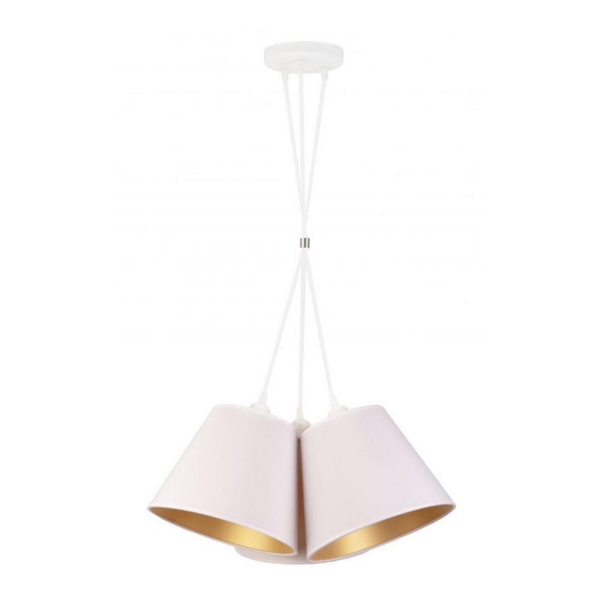 Duolla - Hanglamp aan een koord TWIGGY 3xE27/40W/230V diameter 60 cm wit