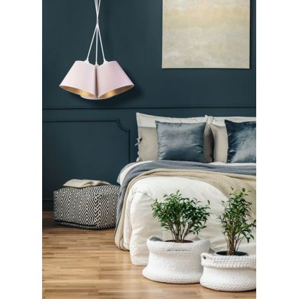 Duolla - Hanglamp aan een koord TWIGGY 3xE27/40W/230V diameter 60 cm wit