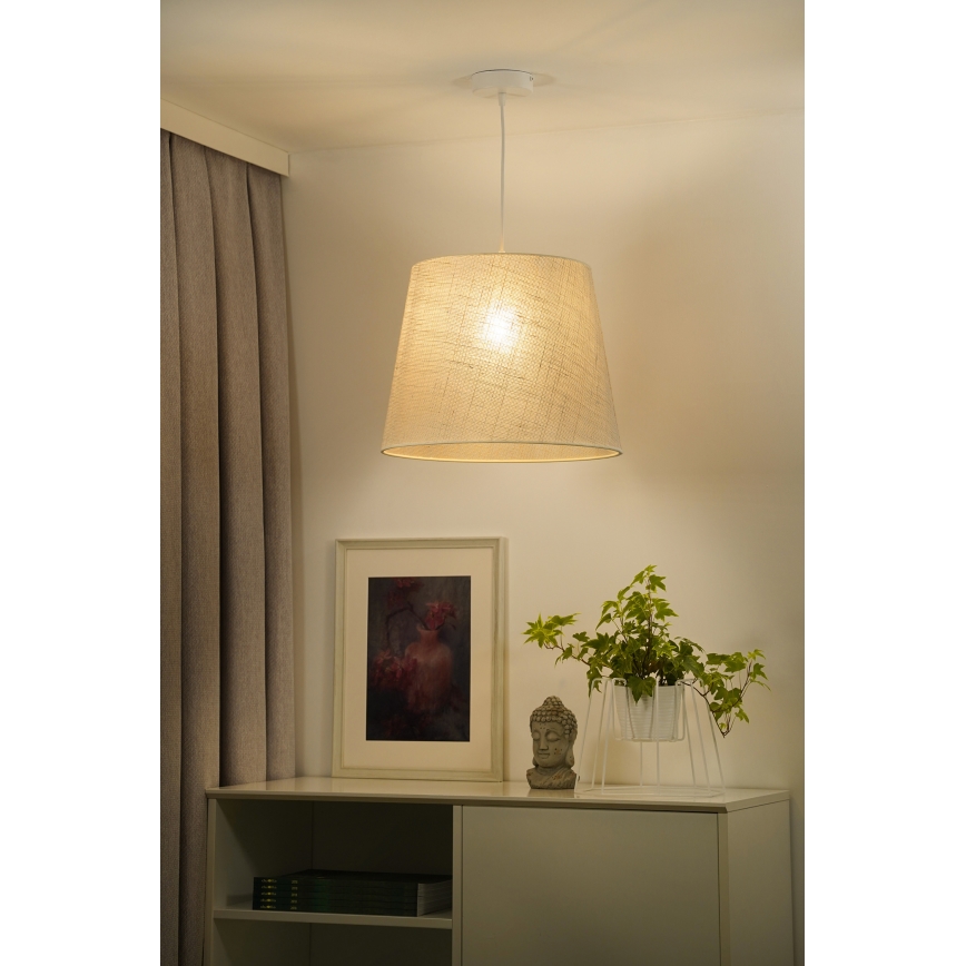 Duolla - Hanglamp aan een koord YUTE 1xE27/15W/230V diameter 38 cm grijs