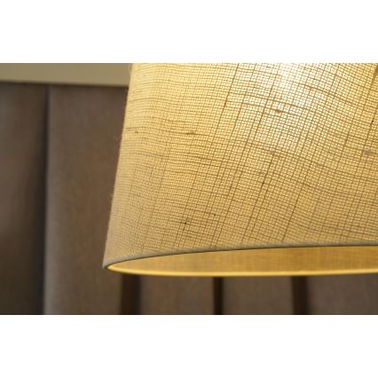 Duolla - Hanglamp aan een koord YUTE 1xE27/15W/230V diameter 38 cm grijs