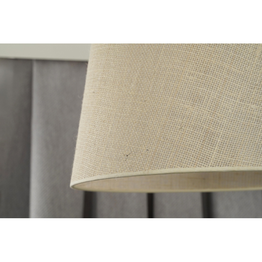Duolla - Hanglamp aan een koord YUTE 1xE27/15W/230V diameter 38 cm grijs