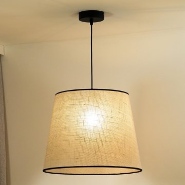Duolla - Hanglamp aan een koord YUTE 1xE27/15W/230V diameter 38 cm grijs/zwart
