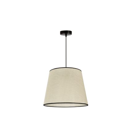 Duolla - Hanglamp aan een koord YUTE 1xE27/15W/230V diameter 38 cm grijs/zwart