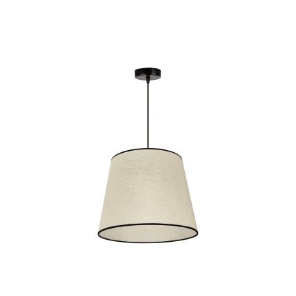 Duolla - Hanglamp aan een koord YUTE 1xE27/15W/230V diameter 38 cm grijs/zwart
