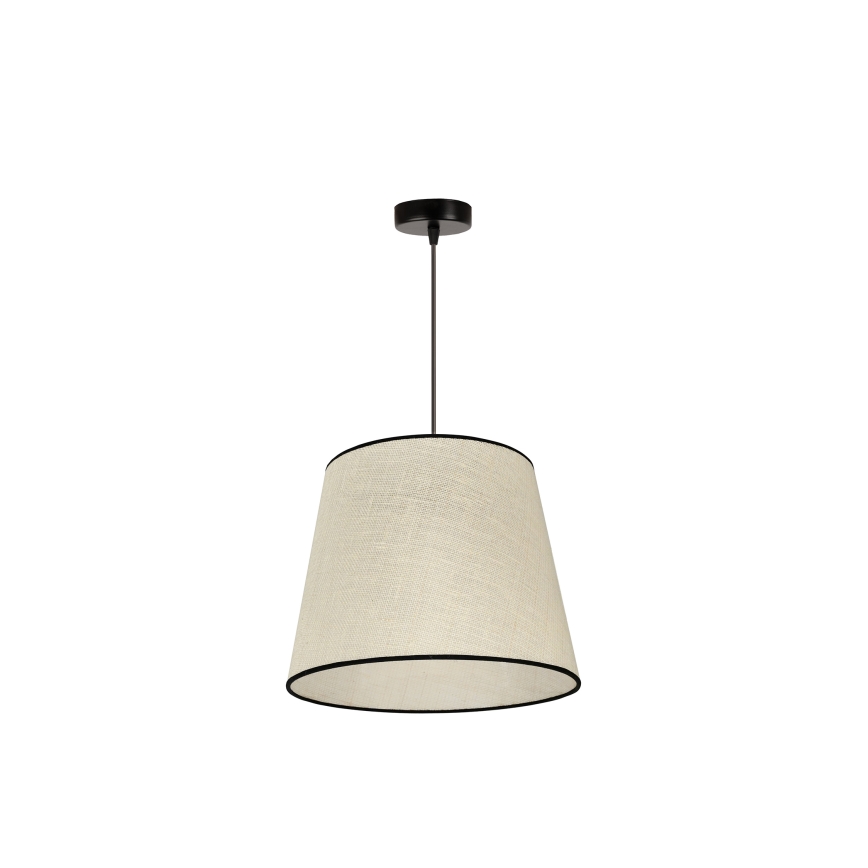 Duolla - Hanglamp aan een koord YUTE 1xE27/15W/230V diameter 38 cm grijs/zwart
