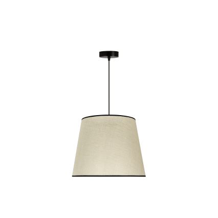 Duolla - Hanglamp aan een koord YUTE 1xE27/15W/230V diameter 38 cm grijs/zwart