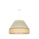 Duolla - Hanglamp aan een koord YUTE AVIGNON 1xE27/15W/230V crème/beige