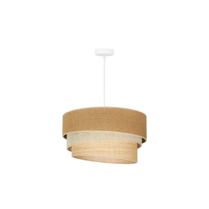 Duolla - Hanglamp aan een koord YUTE TRIO 1xE27/15W/230V diameter 45 cm bruin/grijs/beige