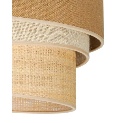 Duolla - Hanglamp aan een koord YUTE TRIO 1xE27/15W/230V diameter 45 cm bruin/grijs/beige