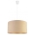 Duolla - Hanglamp aan koord ROLLER 1xE27/40W/230V beige