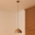 Duolla - Hanglamp met kabel IRONLINE 1xE27/15W/230V Ø 27 cm beige/koper
