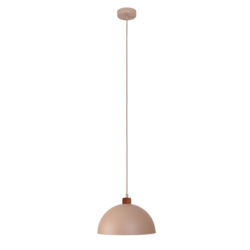 Duolla - Hanglamp met kabel IRONLINE 1xE27/15W/230V Ø 27 cm beige/koper