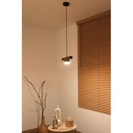 Duolla - Hanglamp met kabel IRONLINE 1xGX53/3W/230V grenen eiken/zwart