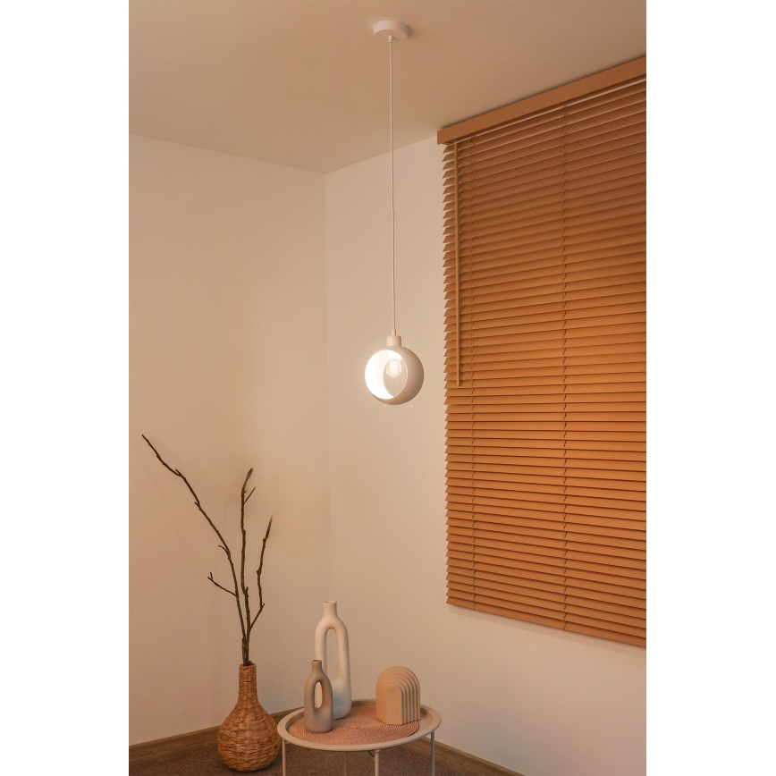 Duolla - IRONLINE hanglamp aan kabel 1xE27/15W/230V wit