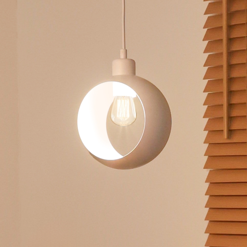 Duolla - IRONLINE hanglamp aan kabel 1xE27/15W/230V wit