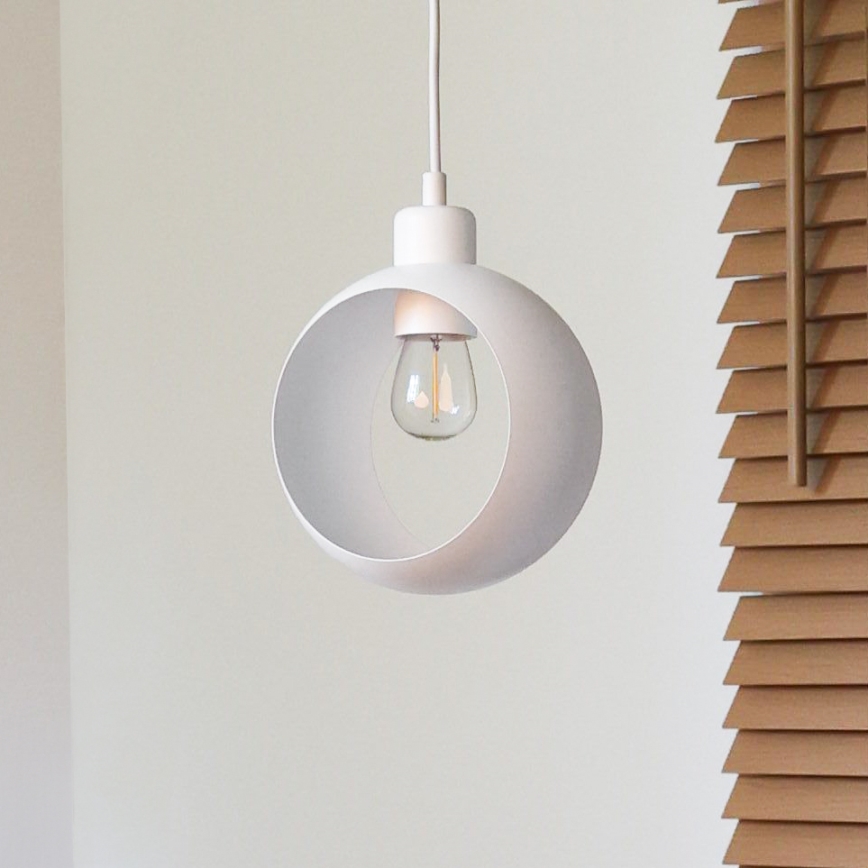 Duolla - IRONLINE hanglamp aan kabel 1xE27/15W/230V wit