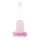 Duolla - Kinder hanglamp aan een koord BALLET 1xE27/40W/230V diameter 21 cm roze