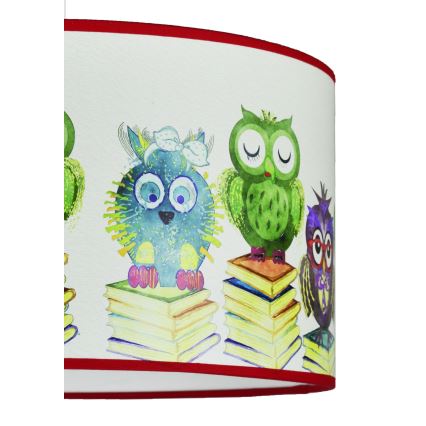 Duolla - Kinder hanglamp aan een koord OWL 1xE27/15W/230V diameter 35 cm