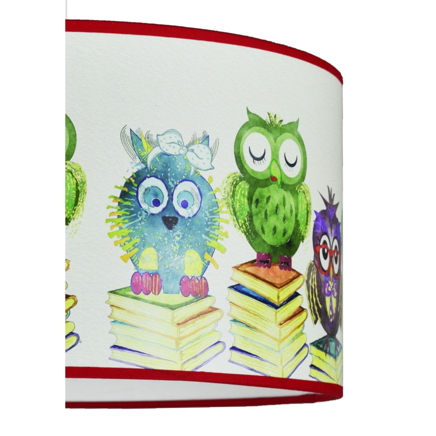 Duolla - Kinder hanglamp aan een koord OWL 1xE27/15W/230V diameter 35 cm