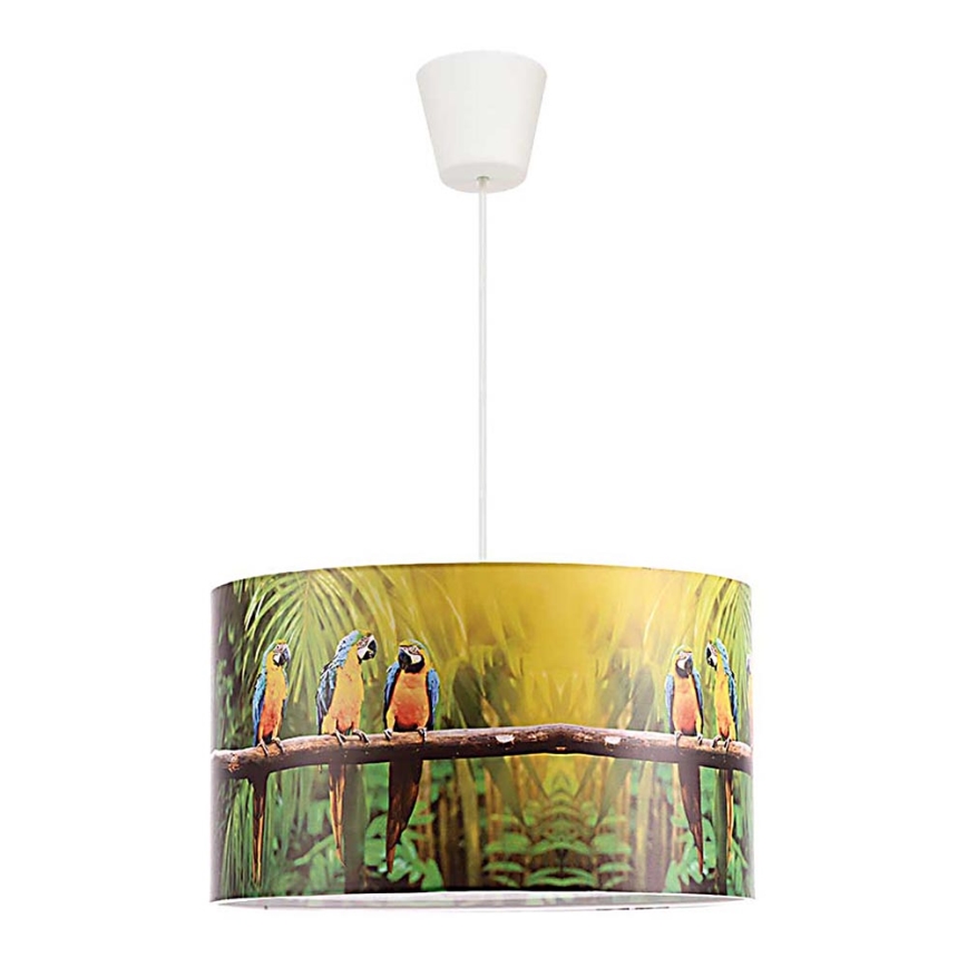 Duolla - Kinder hanglamp aan een koord PARROTS 1xE27/40W/230V diameter 35 cm