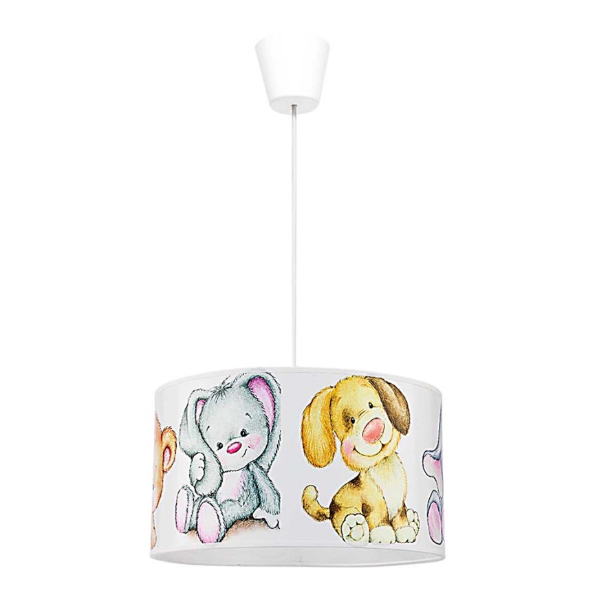 Duolla - Kinder hanglamp aan een koord SWEET BEARS 1xE27/40W/230V diameter 35 cm