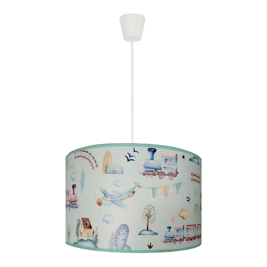 Duolla - Kinder hanglamp aan een koord TRAIN 1xE27/15W/230V diameter 35 cm