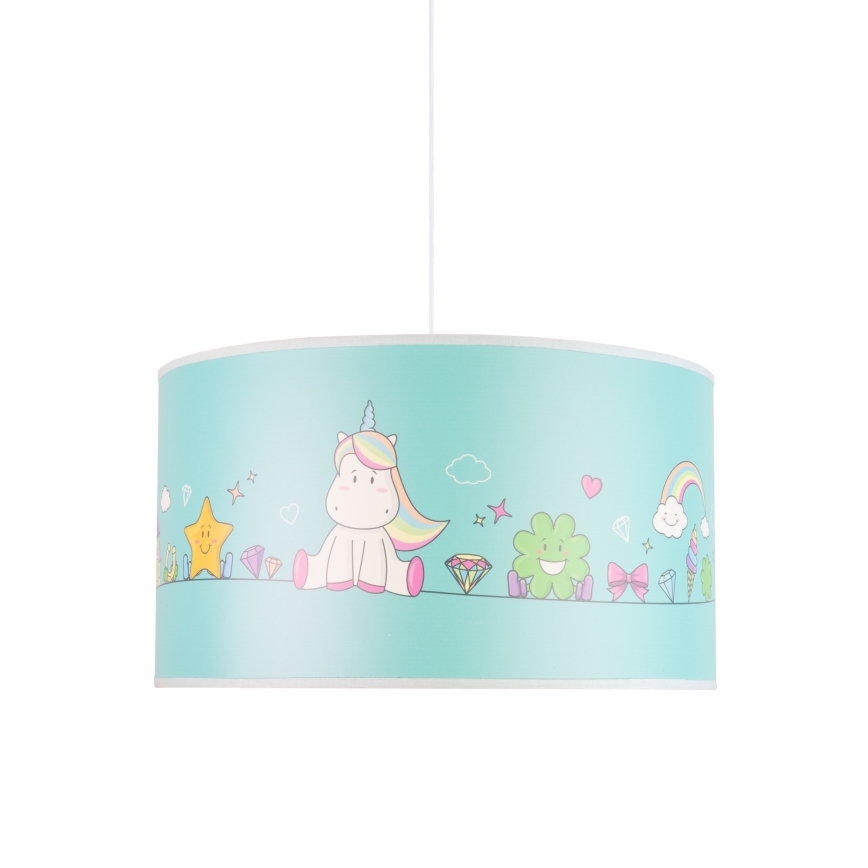 Duolla - Kinder hanglamp aan een koord UNICORN 1xE27/15W/230V diameter 35 cm