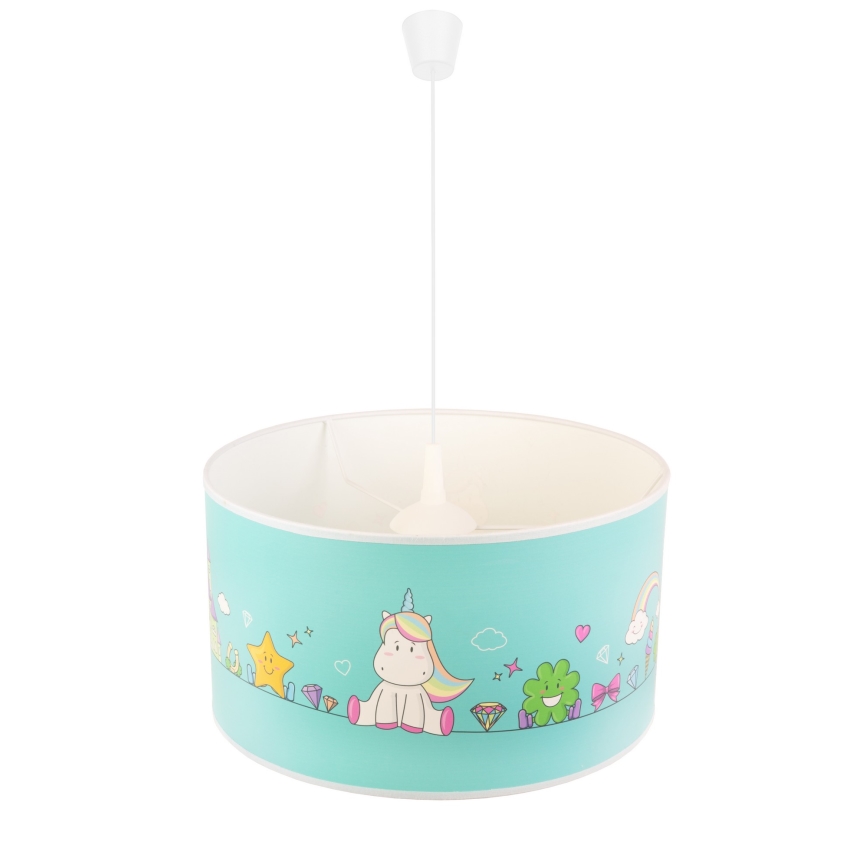 Duolla - Kinder hanglamp aan een koord UNICORN 1xE27/15W/230V diameter 35 cm