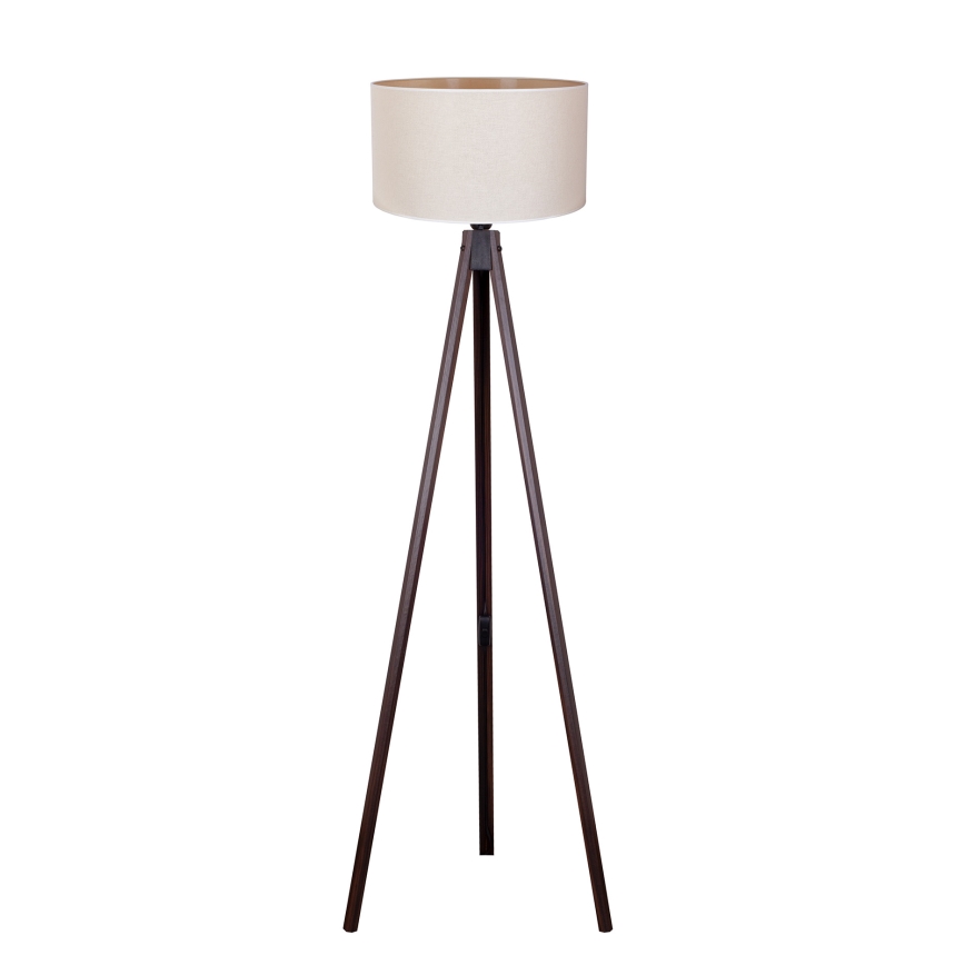Duolla - Lampadaire 1xE27/60W/230V d. 44 cm crème/wenge