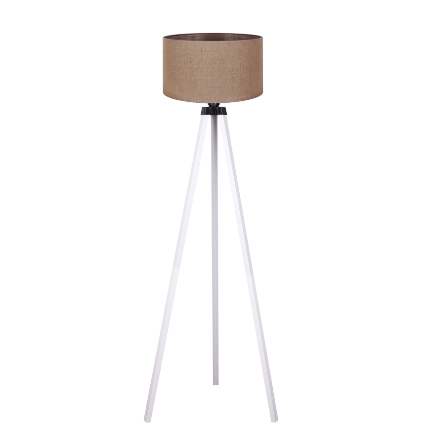 Duolla - Lampadaire 1xE27/60W/230V d. 44 cm marron/blanc