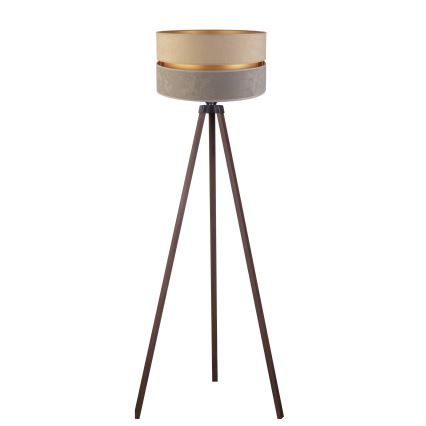 Duolla - Lampadaire DUO 1xE27/60W/230V d. 44 cm beige/gris/marron