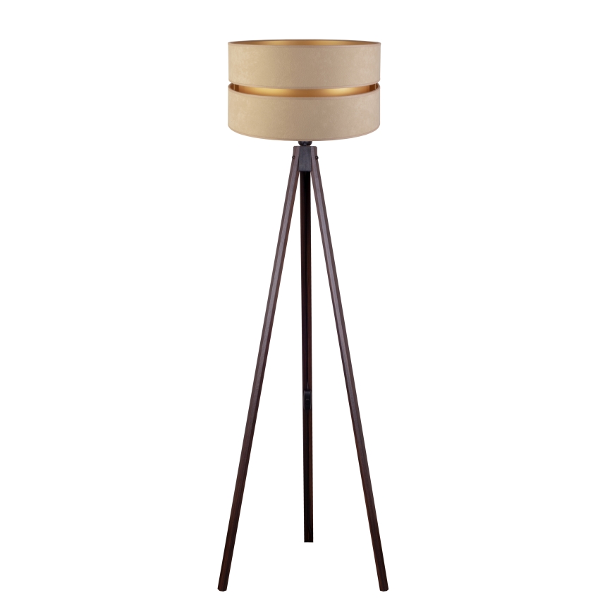 Duolla - Lampadaire DUO 1xE27/60W/230V d. 44 cm beige/wenge