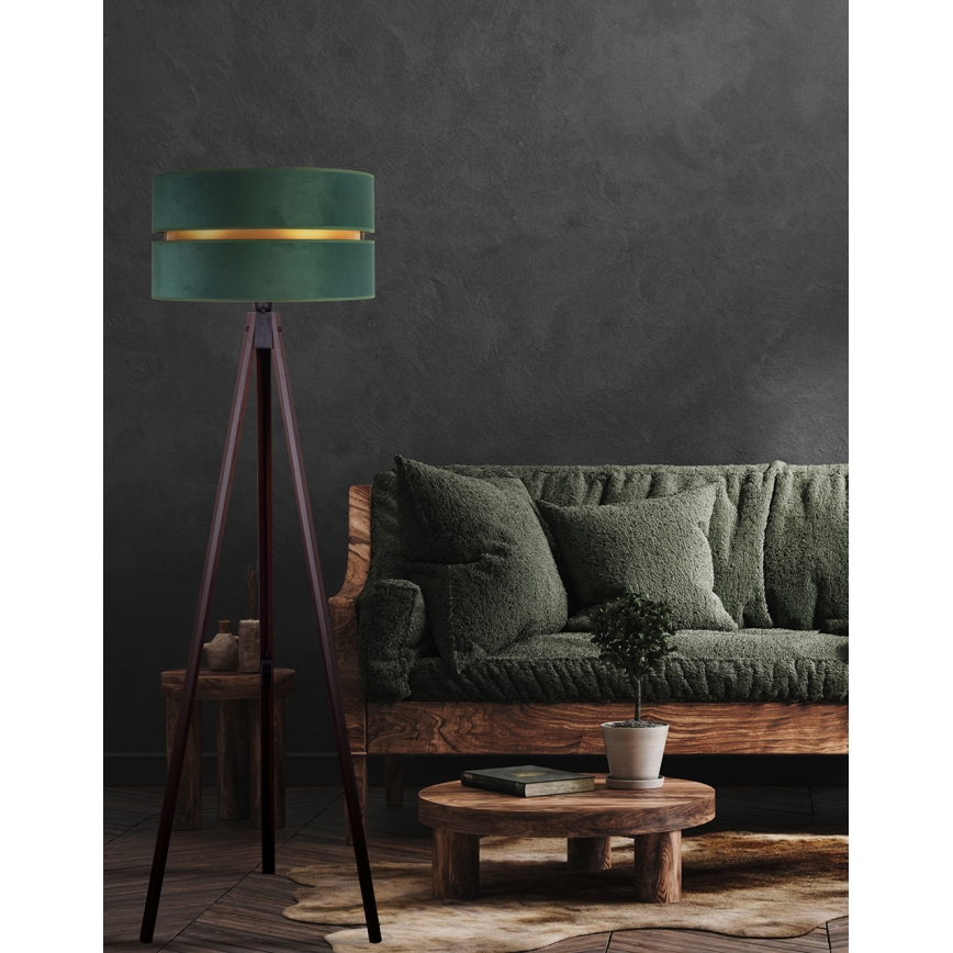 Duolla - Lampadaire DUO 1xE27/60W/230V d. 44 cm vert/wenge
