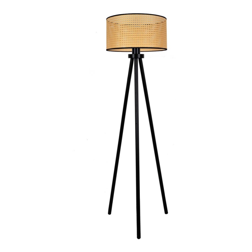 Duolla - Lampadaire ROLLER 1xE27/15W/230V d. 45 cm rotin/noir