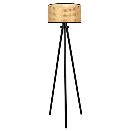 Duolla - Lampadaire ROLLER 1xE27/15W/230V d. 45 cm rotin/noir