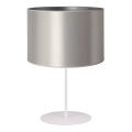 Duolla - Lampe de table CANNES 1xE14/15W/230V d. 20 cm argent/blanc