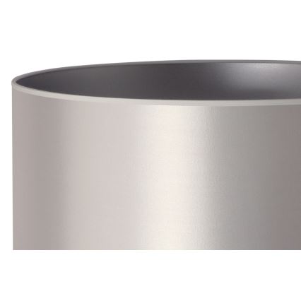 Duolla - Lampe de table CANNES 1xE14/15W/230V d. 20 cm argent/blanc